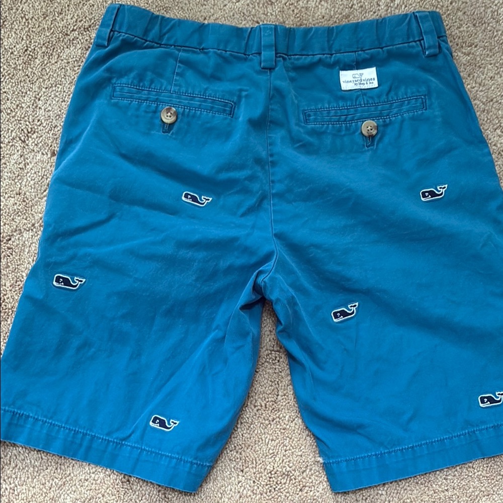 Vineyard Vines Boy’s Blue Embroidered Bermuda Shorts - Picture 4 of 5